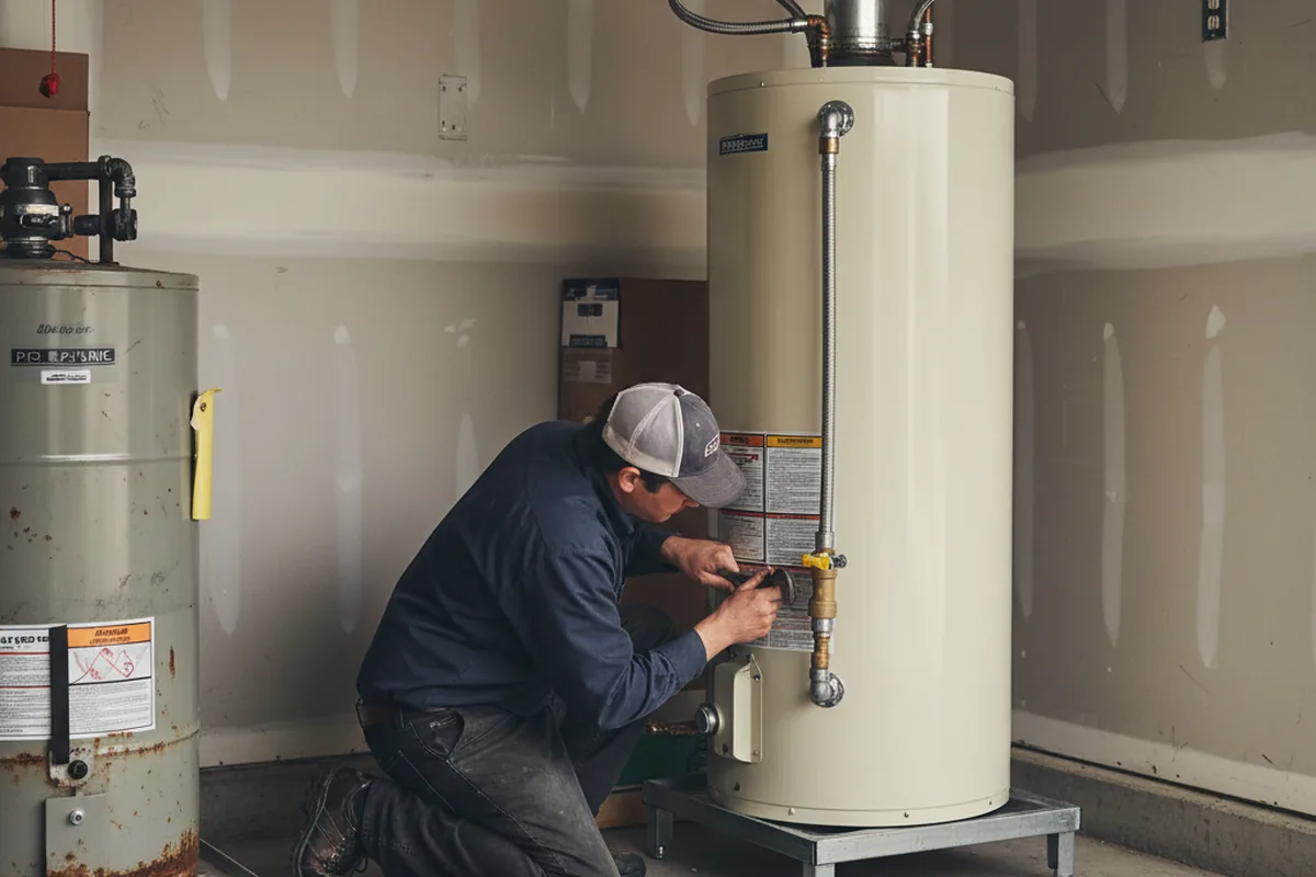 Water heater and shutoff valve replacement in Yorba Linda